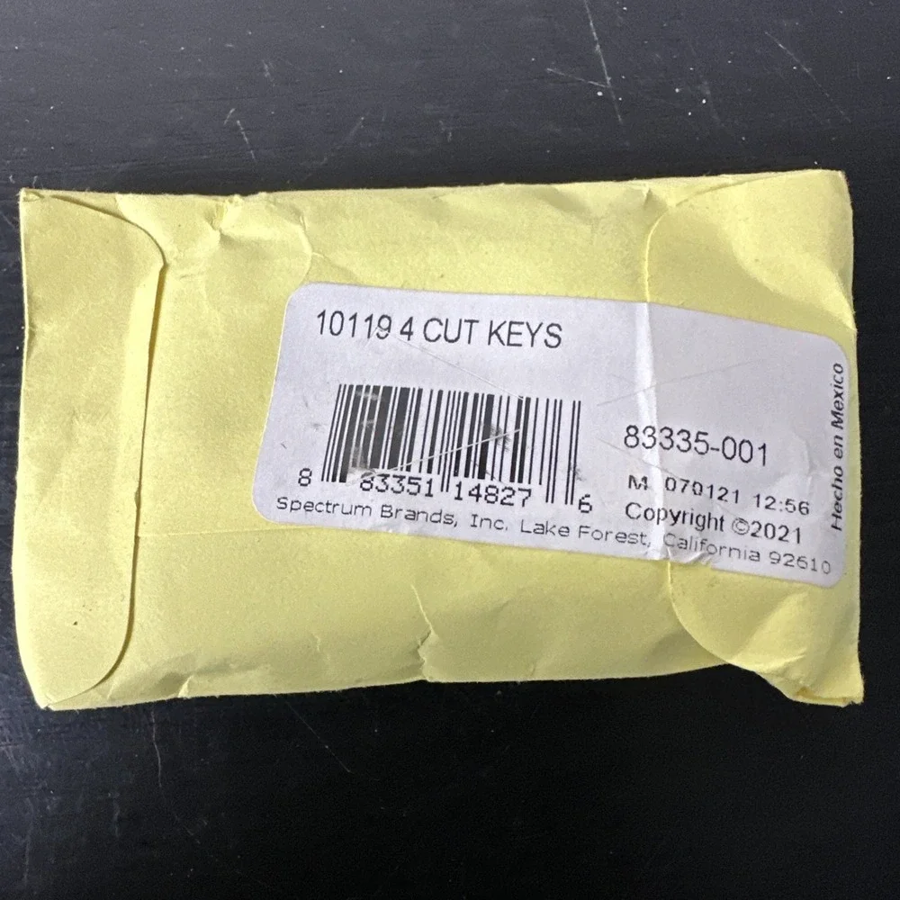 Kwikset Factory 10119 Cut Keys A Set of 4 Alike & Smart Keying Tool 20622 ,Inst.